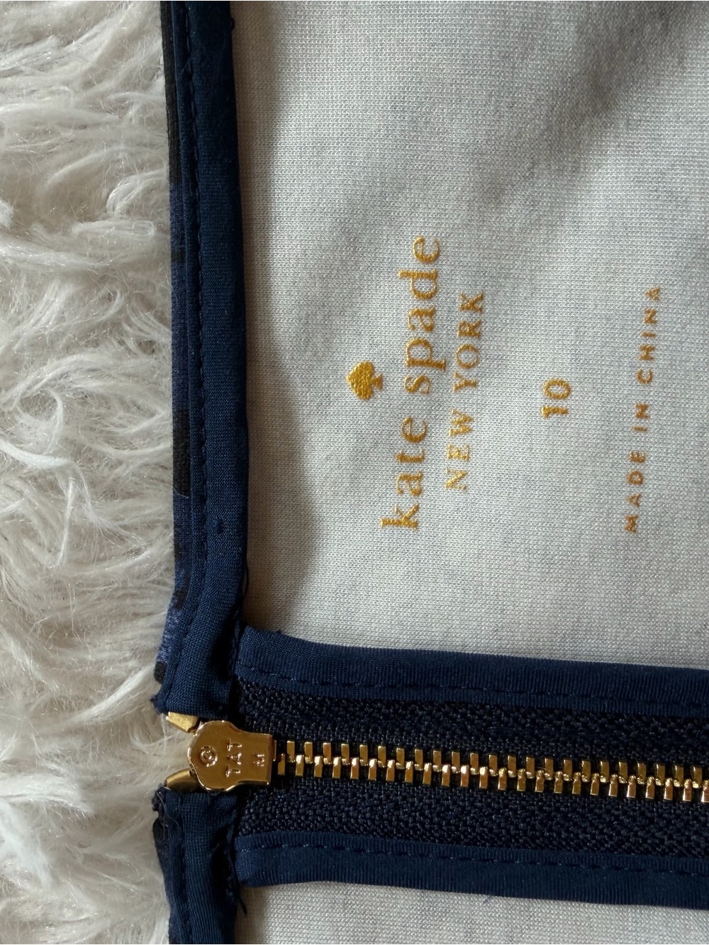 kate spade Navy and Black Leopard Print Midi Dress - Picture 6 of 11